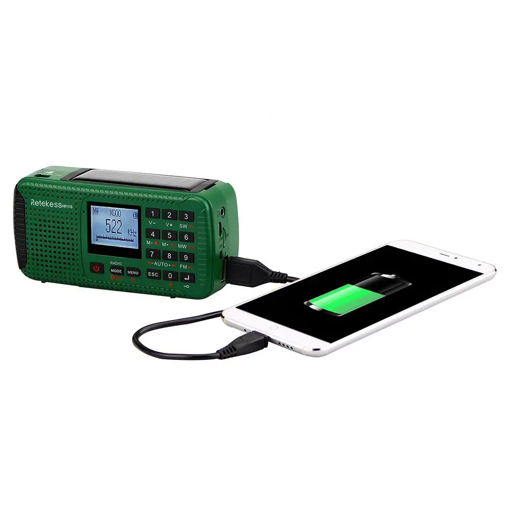 Портативный радио аварийный Кривошип Солнечный приемник FM радио MW SW с TF Bluetooth MP3 плеер цифровой рекордер
