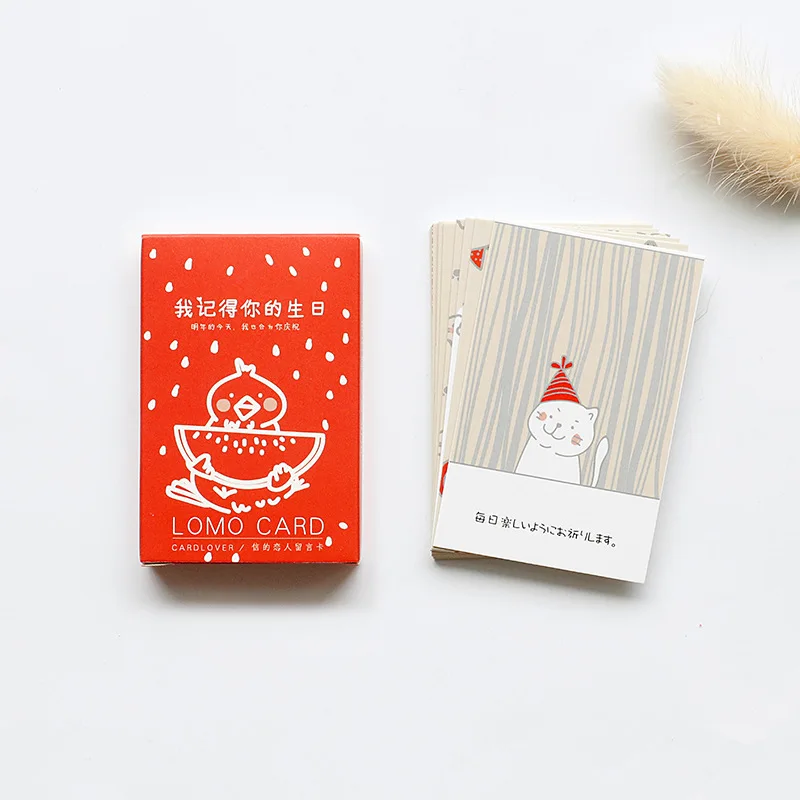 

28 Sheets/Set I Remember Your Birthday Mini Lomo Postcard/Greeting Card/Birthday Letter Envelope Gift Card Message Card