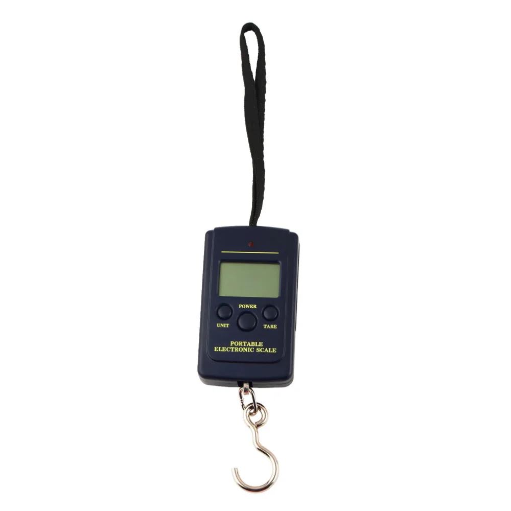 Newest Protable 10g 40Kg Pockets Digital Electronic Scale Hanging Luggage Multi Used Balance Weight Steelyard Black Fishing Box