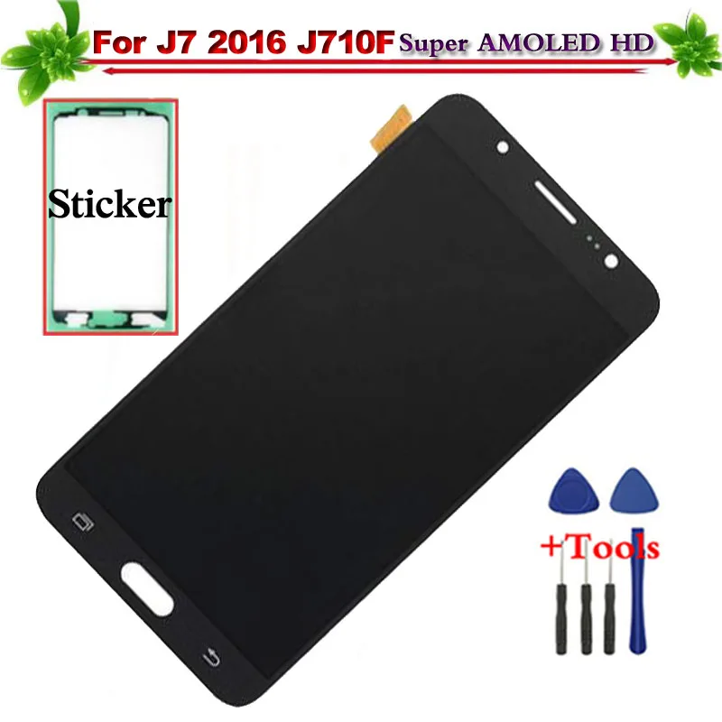 

for Samsung Galaxy J7 2016 J710F LCD Display Touch Screen Super Amoled for Galaxy J7 2016 J710M LCD display Assembly Replacement