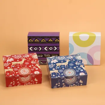 

100 Pcs Paper Gift Box For Wedding Party Birthday Deer Flowers Cake Boxes And Packaging Kraft Paper Box Cupcake Candy Cookies