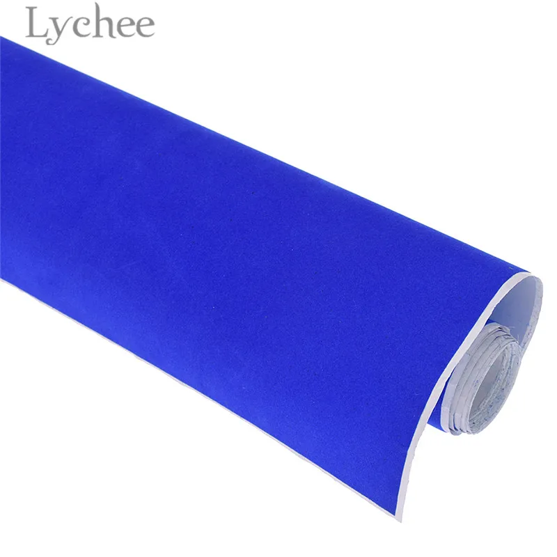 Lychee Life 2 м x 45 см самоклеющаяся бархатная ткань высокого качества Флокированная швейная ткань DIY материалы ручной работы для одежды