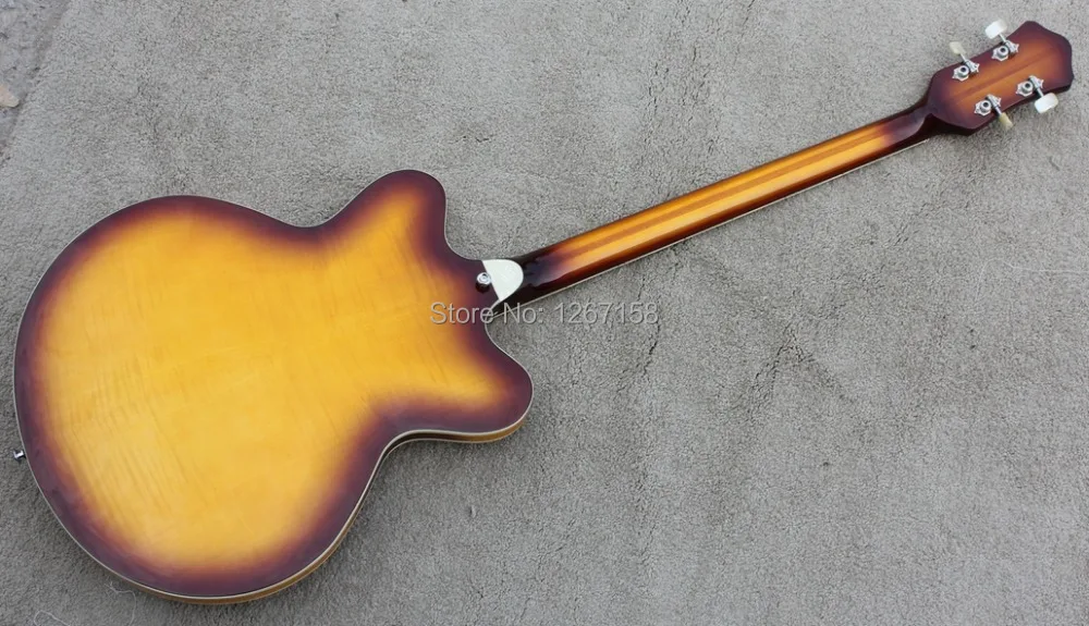 Винтажный SUNBURST Hofner Verythin Bass HCT 500/7 серия Полые body2xStaple пикапы бесплатная доставка