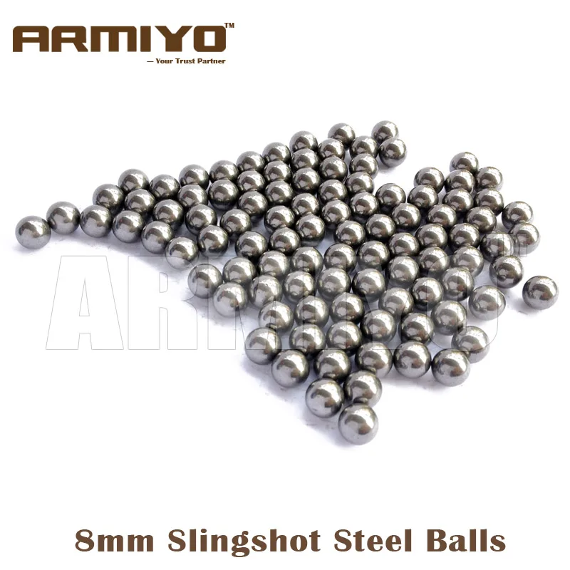 Armiyo 5 ملليمتر 6 ملليمتر 7 ملليمتر 8 ملليمتر الفولاذ المقاوم للصدأ BB كرات لالادسنس المقلاع الذخيرة الرافعة الصيد إطلاق نار الألوان اكسسوارات