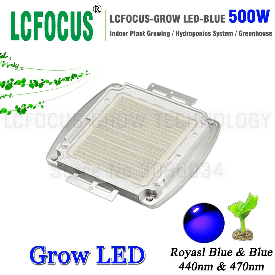 High Power LED Chip 500W Royal Blue 440nm 470nm Diode COB Plant Lamp Growth Hydroponics Tent For DIY 500 Watt LED Grow Light High Power LED Chip 500W Royal Blue 440nm 470nm Diode COB Plant Lamp Growth Hydroponics Tent For DIY 500 Watt LED Grow Light
