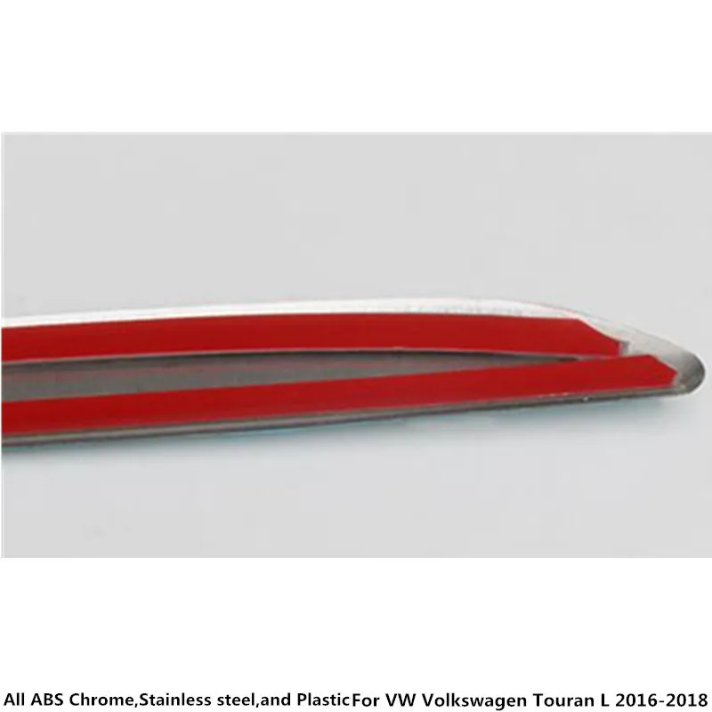 Для VW Volkswagen Touran L 2016 2017 2018 2019 Stick задняя дверь из нержавеющей стали Рамка пластина