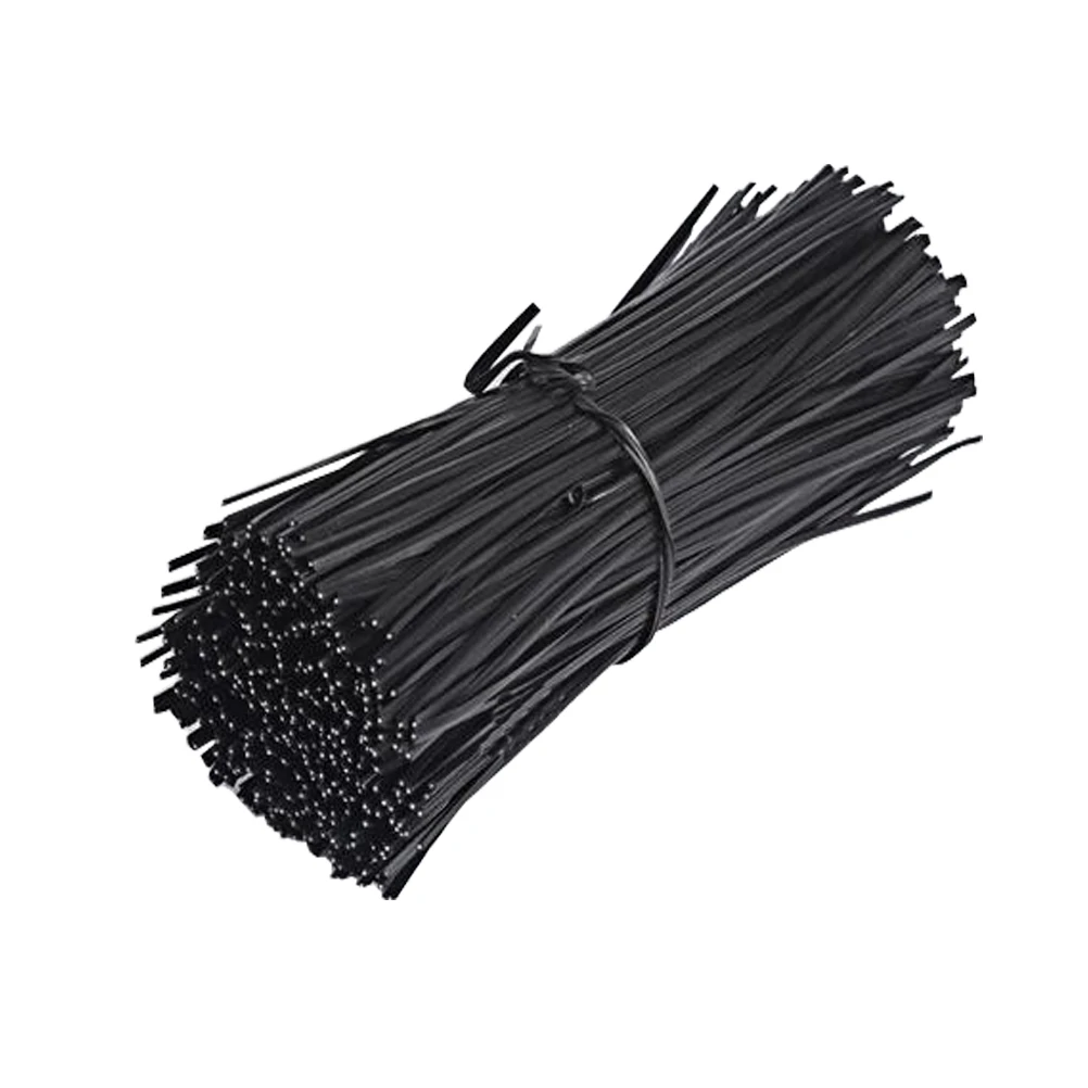 1000 PCS Plastic Coated Gardening Twist Ties Blackin Garden Buildings