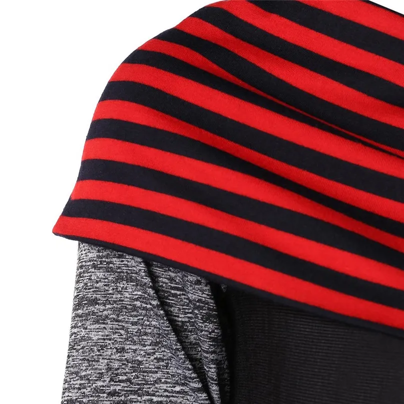 Running T-Shirts Women Blouse Striped sweater stitching scarf collar button top women's sweater Fitness long sleeve sportswear (9)