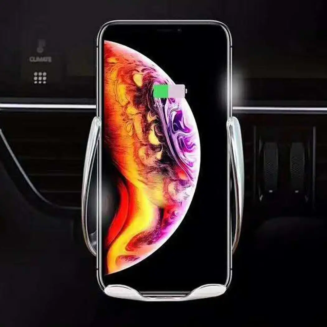 

Car Wireless Charger Automatic Smart Sensor Mobile Phone 73% Clip CE/FCC/Rosh Holder 8mm 110-205 KHz 10W S5