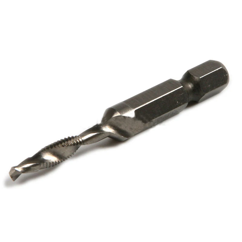 DWZ Silver  6pcs  M3-M10 1/4'' Hex Shank HSS Metric Screw Thread Taper Drill Cone Bits Set