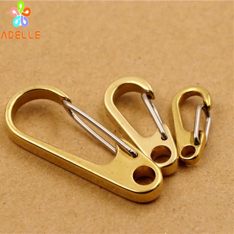 1/" Solid Brass Snap Spring Hook Keychains Hook Clip Key Holder 26mm