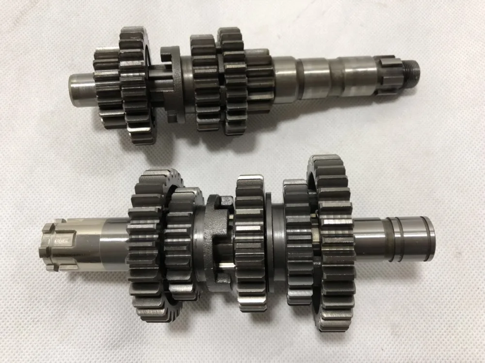 

XV125 XV250 QJ250H Starter Middle Idle Final Drive Clutch Output Motorcycle Engine Main Counter Shaft Tooth Gears Assembly