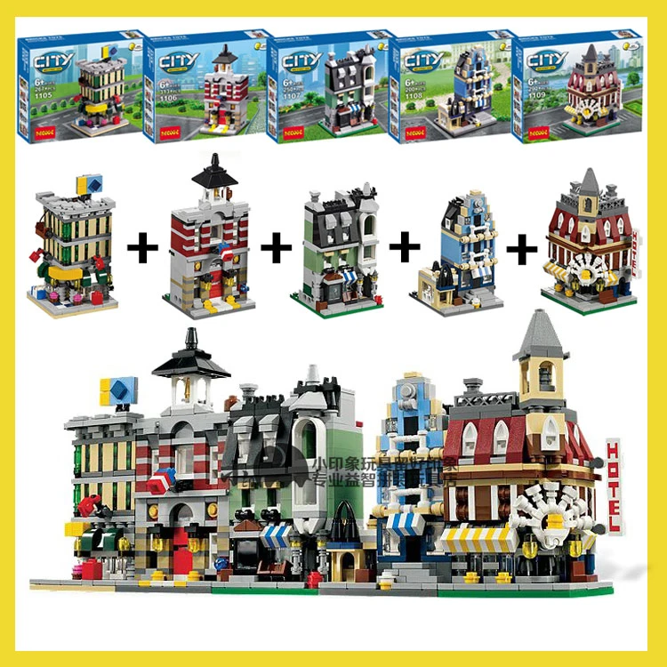 Decool Model building kits compatible with lego city MINI