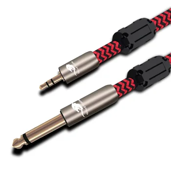 

HIFI Audiophile Male 3.5mm to 6.5mm Male Audio Cable 3.5mm Mini Jack to 6.35 TS Cable for PC Phone Mixer Console Audiophile OFC