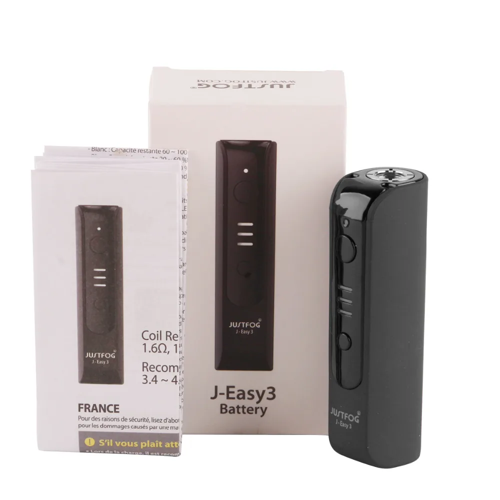 Vape мод, Justfog P16A, батарея, вейп ручка, J-Easy, 3 батареи, 900 мАч, кальян, электронные сигареты, испаритель, электронные сигареты, моды