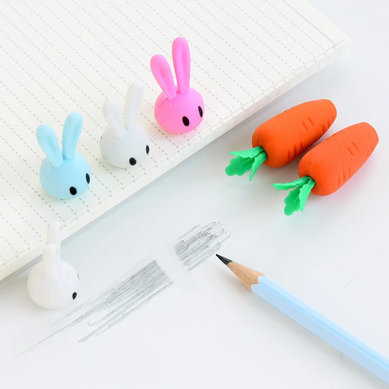 Ciieeo 108 Pcs Rabbit Eraser Kneaded Erasers for Artists Kids Pencil Eraser  Easter Pencil Erasers Animal Pencil Eraser Fun Erasers Kids Mini Bunny