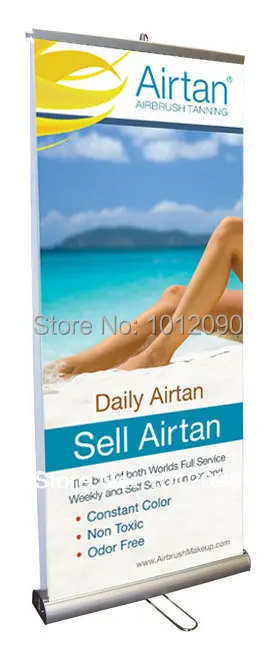 

32" W Double Sided Retractable Roll Up Banner Stand Trade show display