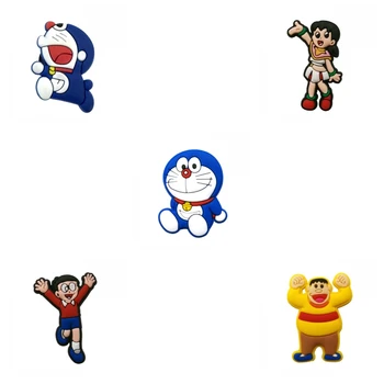 

1PCS Doraemon PVC Shoe Charms Shoe Buckles Shoes Accessories Ornaments Fit For Croc JIBZ Party Gift