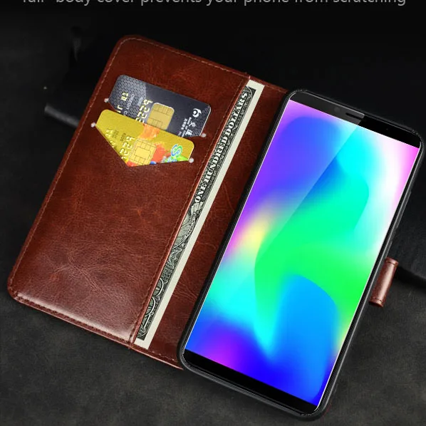 

Pierves Luxury Flip PU Leather Wallet Cover Phone Case For Cubot X19 X18 Plus A5