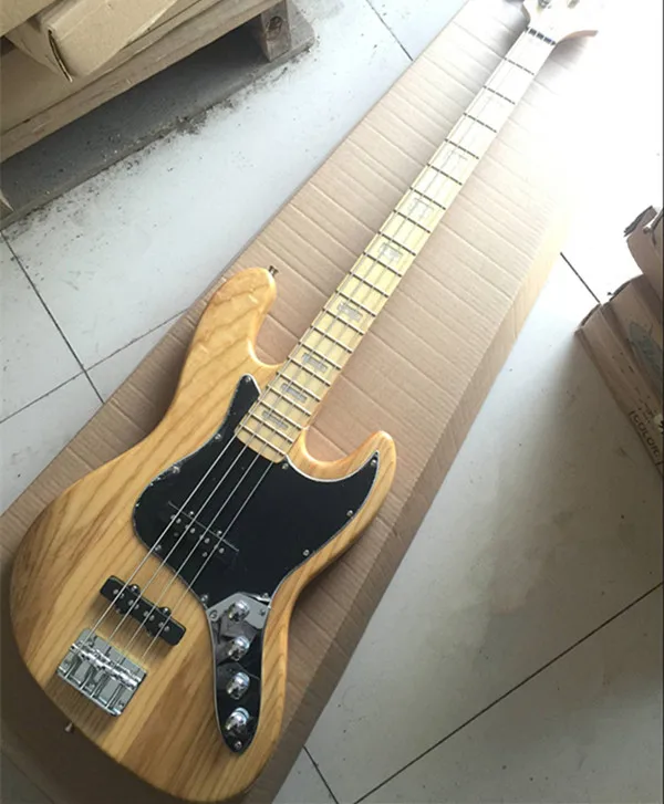 Новое поступление Firehawk Custom Shop Natural Active 9V 4 String Jazz Bass гитара с кленовым грифом