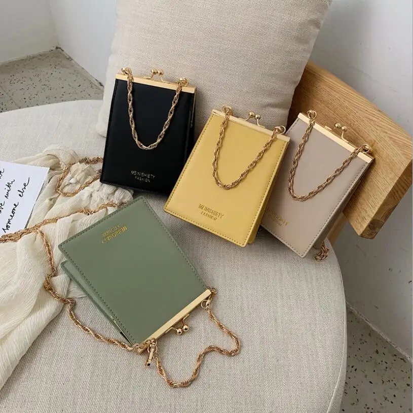 

Designer women handbags new fashion ladies shoulder small flap bag solid color chain Messenger bag