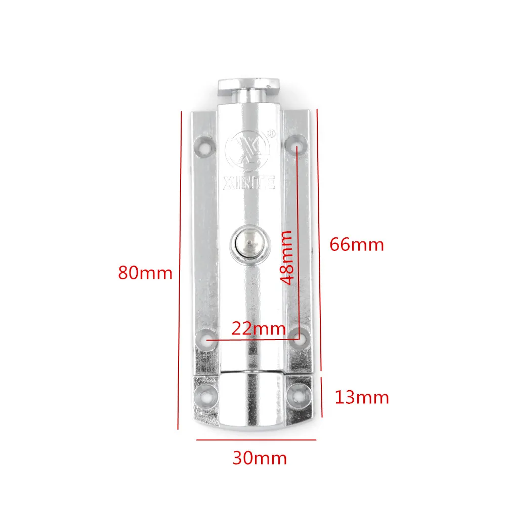 1 х дверной болт пуговица из цинкового сплава для автоматически всплывающие двери безопасности замки 80x30x13 мм