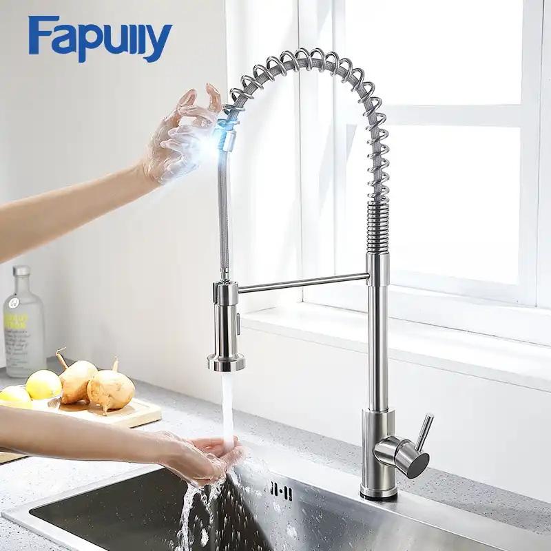 Fapully Kitchen Faucet Stainless Steel Touch Control Smart Sensor Kitchen Mixer Touch Faucet For Kitchen Pull Down Sink Tap 1055 Kitchen Faucets Aliexpress