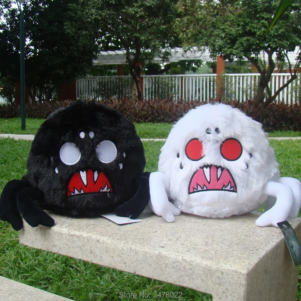2PCS Don/'t Starve White /& Black Shadow Spider Plush Toy Soft Stuffed Doll 9 inch