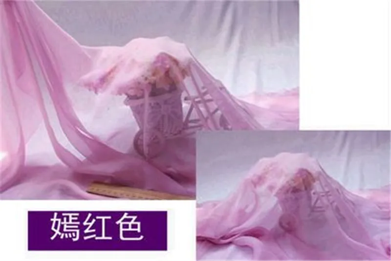 150 см ширина шифоновая ткань мягкая ткань для платья подкладка ткань материал 30d жоржет ткани свадьбы GH01