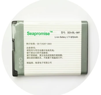 

SEAPROMISE wholesale 10pcs lot mobile phone battery BL-5BT BL 5BT BL5BT for NOKIA 2600C 2608 7510A 7510S N75...
