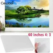 Projector Curtain Soft Projector Screen 4 3 60 inch Home Theater Classroom Projection Screen Cinema
