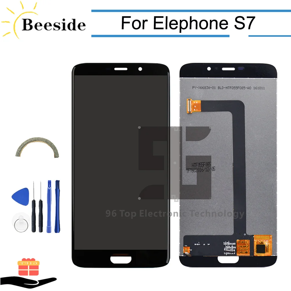

AA+ Quality LCD 5.5'' For Elephone S7 LCD Display Touch Screen Digitizer Assembly Replace Black / Blue / Gold With Tools