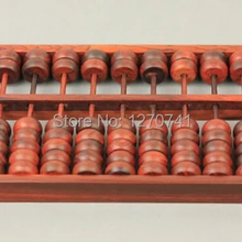 Alta calidad 13 columna antiguo redwood Vintage Abacus chino soroban herramienta en Educación de matemáticas para contador