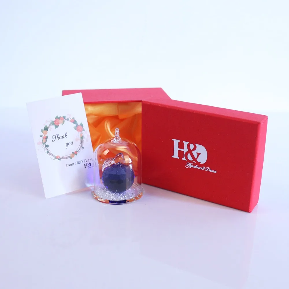 H &amp D X'mas Gifts Beauty 2 ''Кристальное яблоко в террариуме кулон подарок на день
