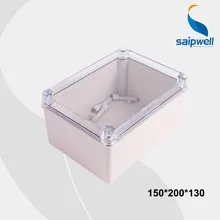 150*200*130mm Size IP66 Waterproof Transparent Cover ABS Body Box Waterproof Plastic Box with CE (DS-AT-1520-1)
