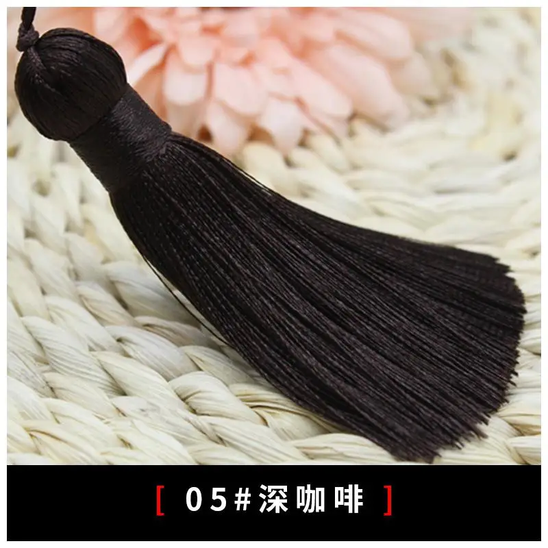 DIY швейная одежда colore искусственный шелк 8,5 см кисточки подвесные аксессуары-кисточки бахрома 10 шт./лот - Цвет: K