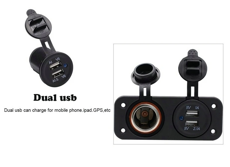 20 шт./лот,, двойное USB зарядное устройство для автомобиля, 5V 1A, универсальные автомобильные зарядные устройства, адаптеры