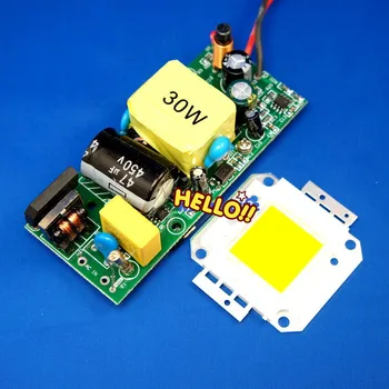 

30W LED Warm / Cool White High Power 3300LM Lamp Chip + 30W Power Driver 85-265V
