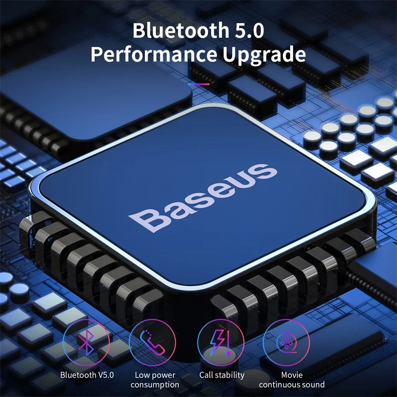 Baseus A03 Bluetooth наушники беспроводные 5 0 гарнитура с стерео микрофоном Handfree для iPhone