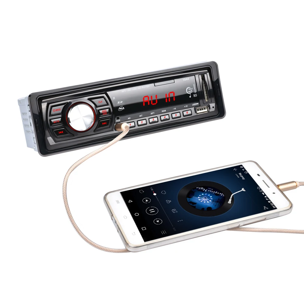 Автомобильный mp3 плеер 1 Din радио тюнер Авто Аудио FM модулятор с поддержкой USB SD