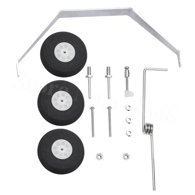Best Price Aluminum Main Landing Gear Wheel Kit RC Airplane Cessna 182 Parts Replacement 40 Size ARF PNP