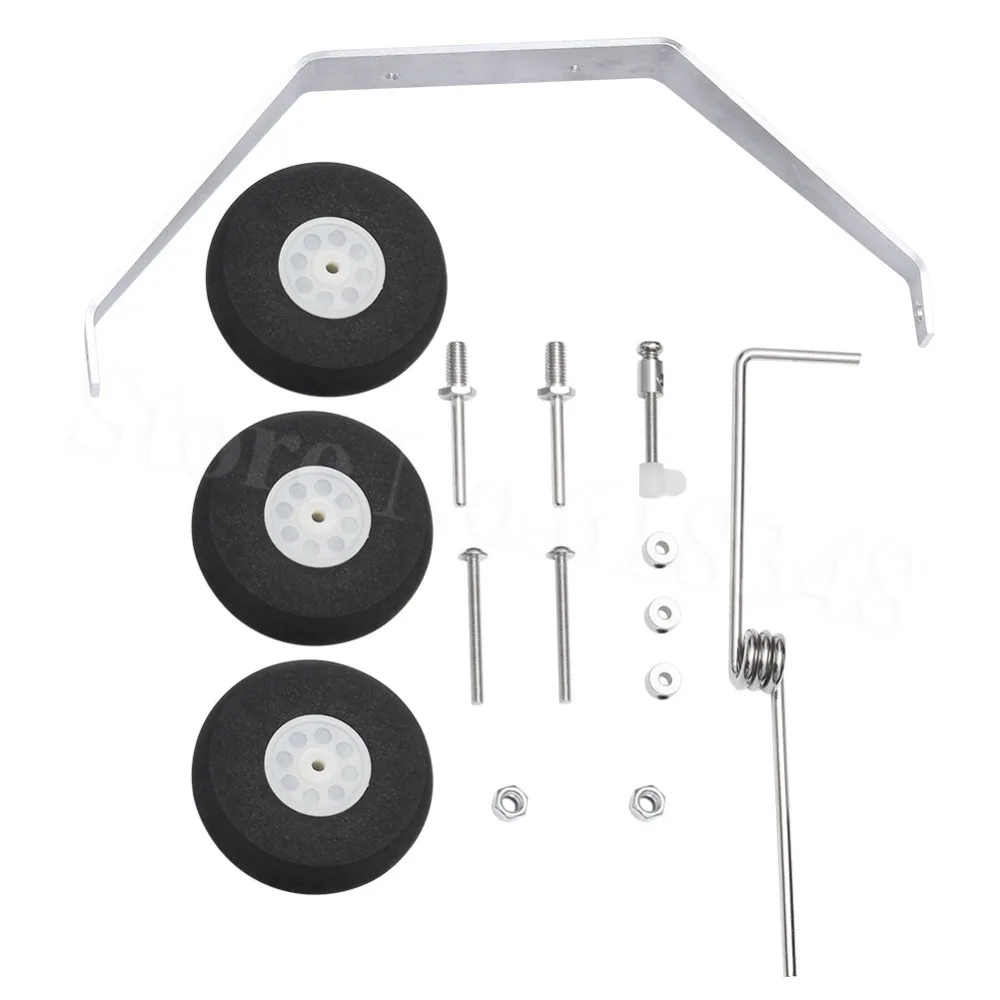 Aluminum Main Landing Gear Wheel Kit font b RC b font Airplane Cessna 182 Parts Replacement