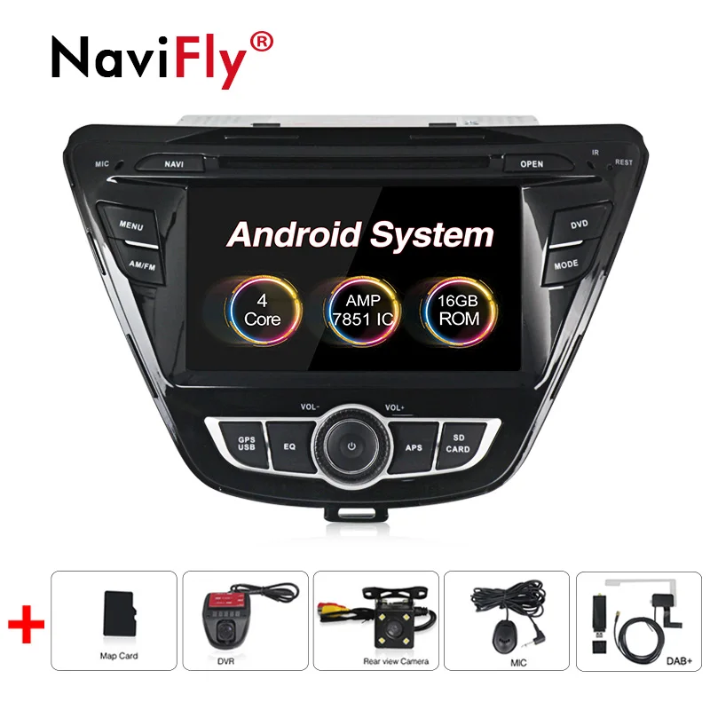 2din Android 8,1 автомобильный dvd мультимедийный плеер gps навигация для hyundai Elantra Avante радио FM wifi RDS BT SD USB - Цвет: dvd Camera DVR DAB