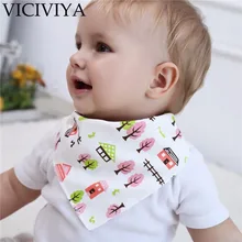 

VICIVIYA New 100% Cotton Baby Bibs For Kids bandana bib Burp Cloth Cotton Baby Scarf Meal Collar Burp baby Accessories