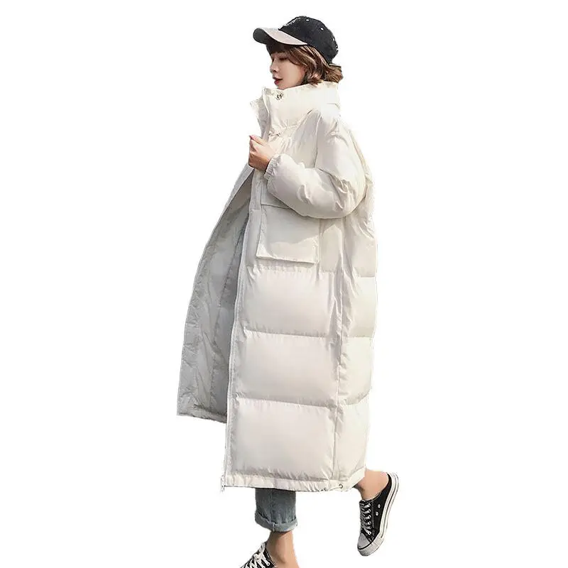 Winter Jacket Women Parka Thicken Jaqueta Feminina Long Jacket Coat Oversized Outerwear Long Sleeve Down Cotton Winter Coat Q703