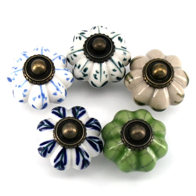 Best Price 1x Vintage Pumpkin Ceramic Knob Hand-painted Dresser Door Knobs Zinc Alloy Base Kitchen Furniture Handle Cabinet Drawer Pulls Best Price 1x Vintage Pumpkin Ceramic Knob Hand-painted Dresser Door Knobs Zinc Alloy Base Kitchen Furniture Handle Cabinet Drawer Pulls