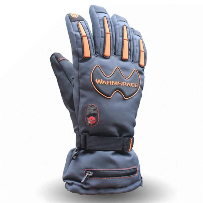 5600MAH Smart Electric Heat Gloves Ski Waterproof Lithium Battery Self Heating 5 Fingers&Hand Back Heated 3 Gear 4-8H