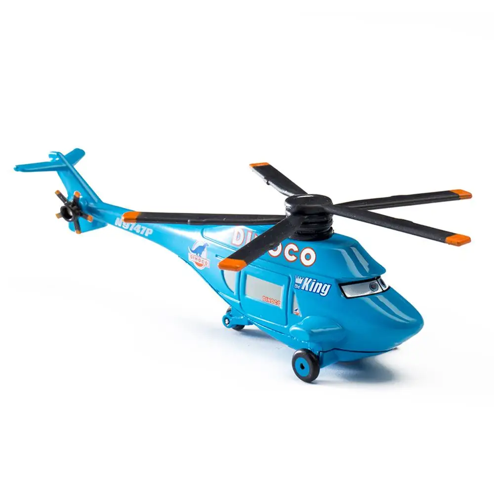 Disney Pixar Cars Helicopter Lightning McQueen Mater Jackson Storm Ramirez 1:55 литой металлический сплав модель