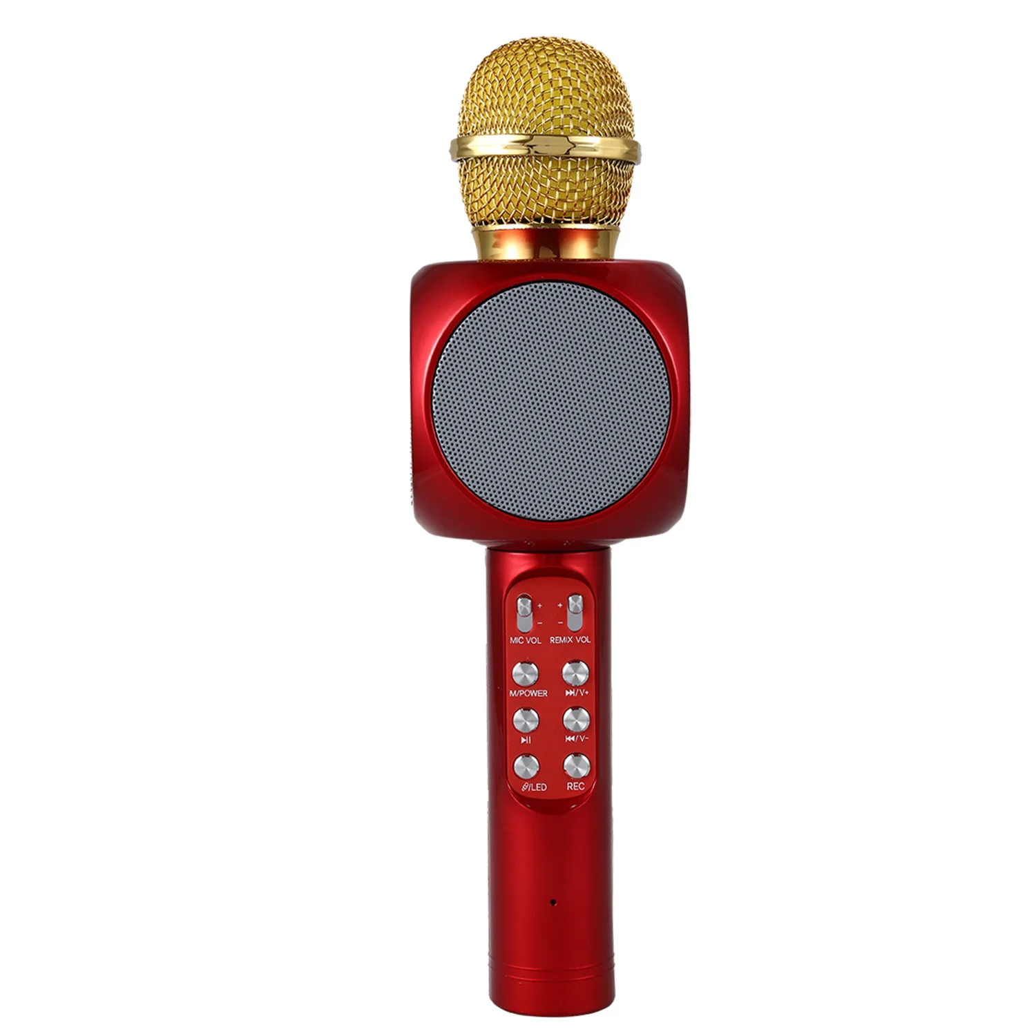 

WS1816 Wireless Bluetooth KTV Karaoke Microphone Speaker USB LED Light