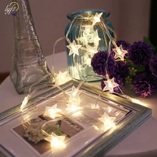 Батарея работает огни строки Звездный светодиодный занавес огни для свадьбы, дня рождения праздников номеров Крытый или открытый украшения AC 220 В